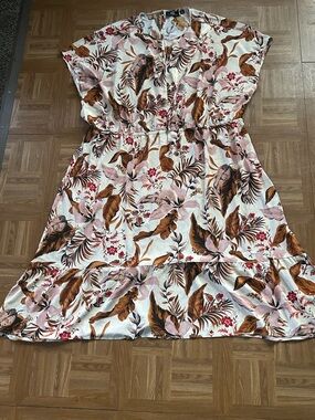 G by Giuliana Flower Print Dress- 3X
